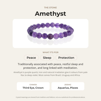 Amethyst Bead Bracelet
