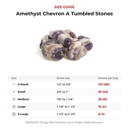 Amethyst Chevron A Tumbled Stones