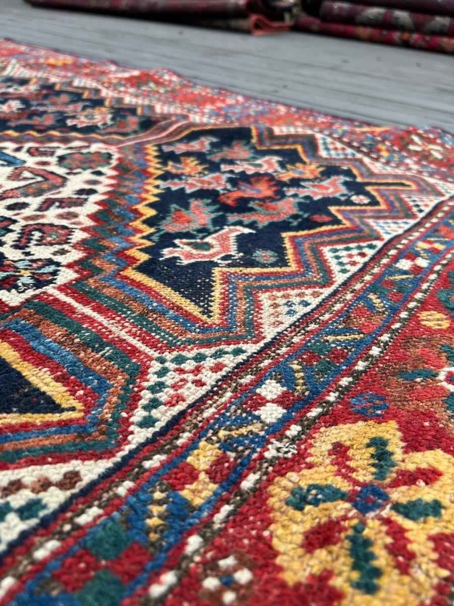 Antique Persian Khamseh Rug | 5' 9"  x 4' 1"
