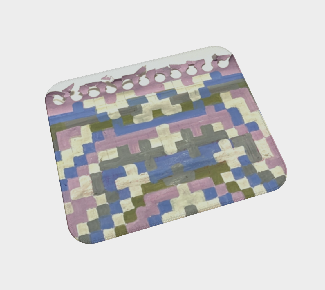 Small | Desk Mat | Painted Mosaic
