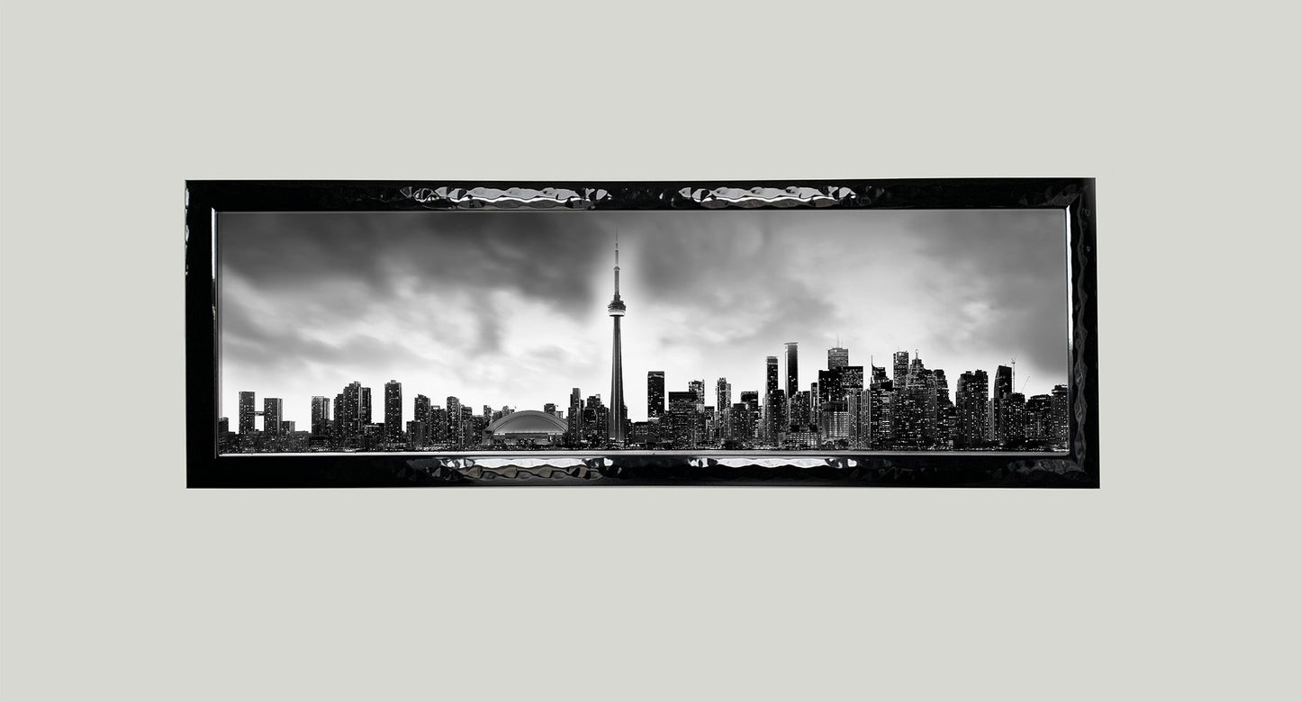 Toronto und CN Tower in Schwarz-Weiß – Stadtpanorama