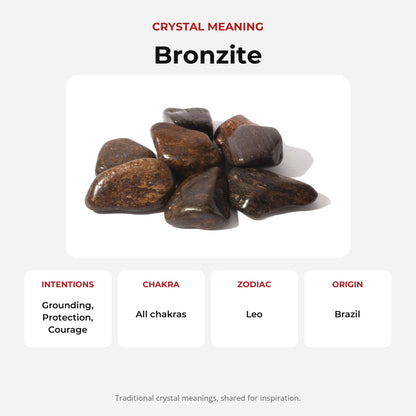 Bronzite Tumbled Stone
