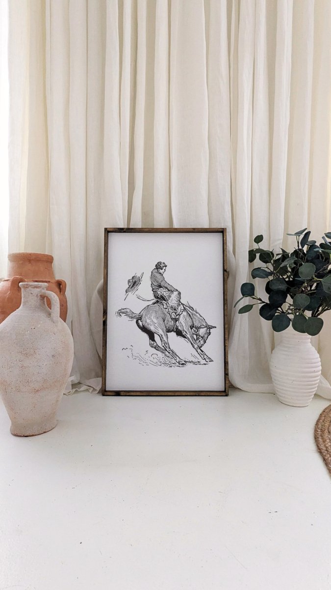 Bucking Bronco Sign - AURABAGS SHOP