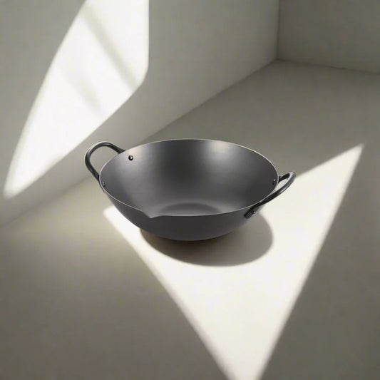 Yoshikawa Cook-Pal Ren Series 36 cm Guangdong Wok – Nitrided Carbon Steel