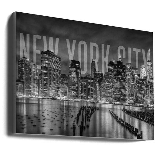 Wandkunst NEW YORK CITY Skyline Monochrom