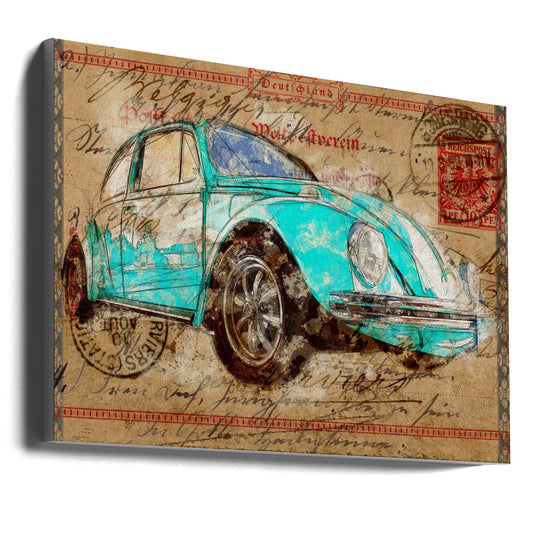 Wandbild Kunst Volkswagen