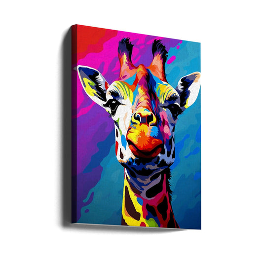 Wandbild Giraffe Pop Art