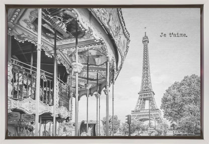 Wandbild Je t’aime - Paris