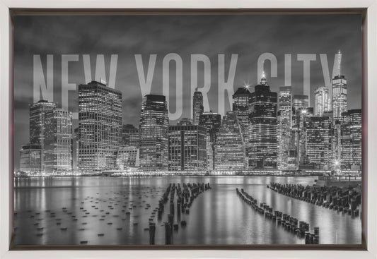 Wandkunst NEW YORK CITY Skyline Monochrom