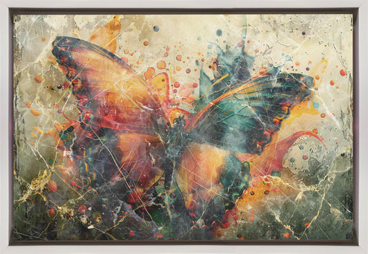 Wandbild Schmetterling Tier Vintage Kunst Illustration Wandkunst 04