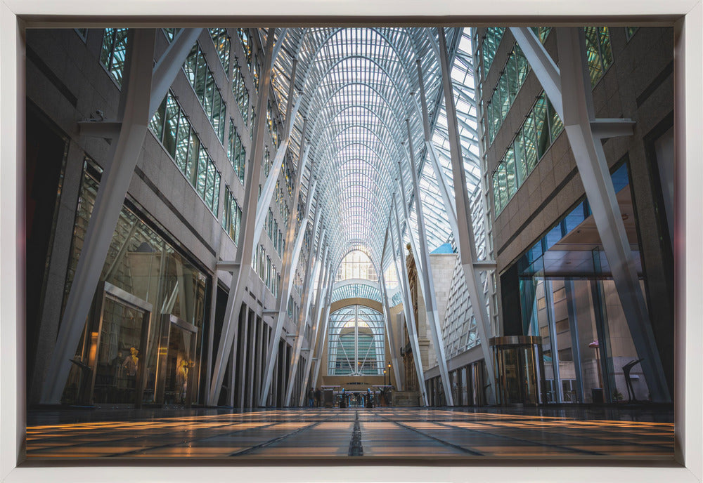 Wandkunst Brookfield Place, eine poetische Hymne aus Licht und Symmetrie