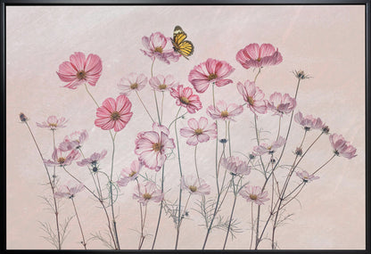 Wandbild Kosmos und Schmetterling