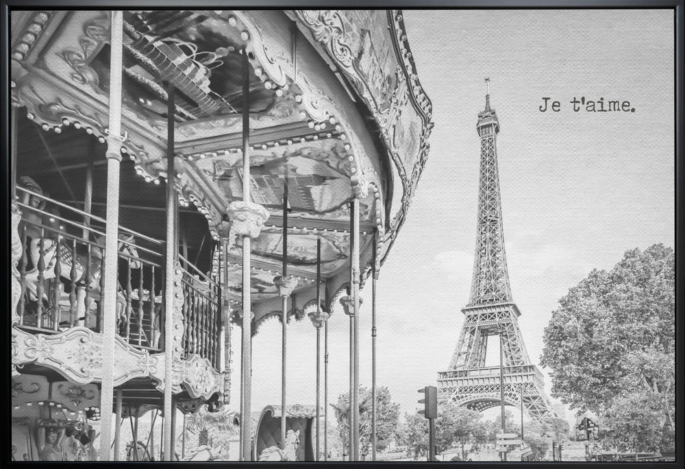 Wandbild Je t’aime - Paris