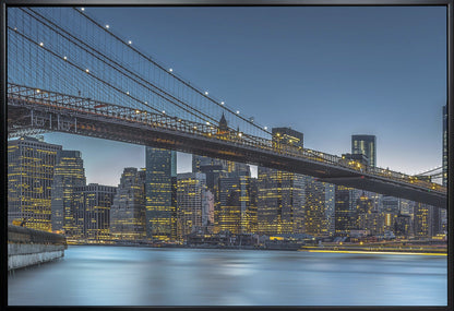 Wandbild New York – Blaue Stunde über Manhattan