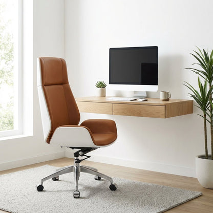 Cartagena Premium-Bürostuhl aus zweifarbigem Leder