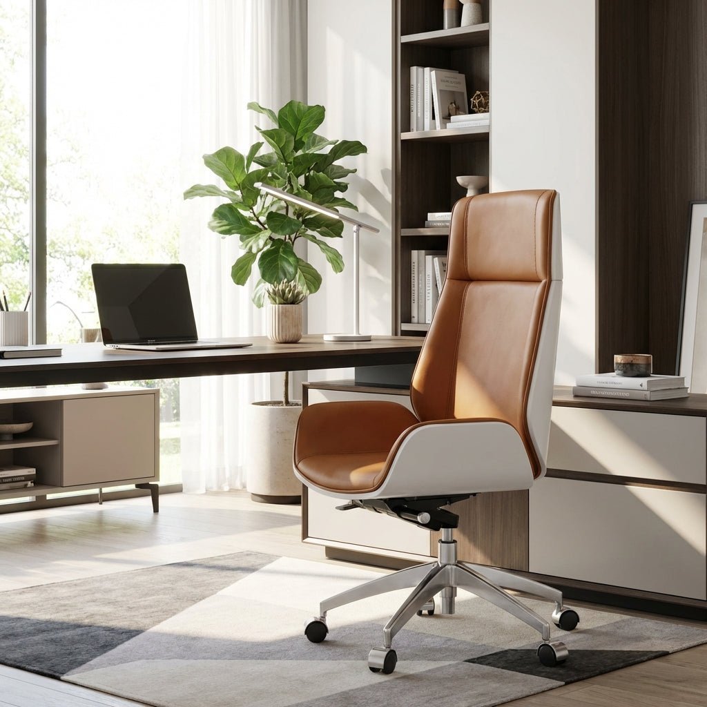 Cartagena Premium-Bürostuhl aus zweifarbigem Leder