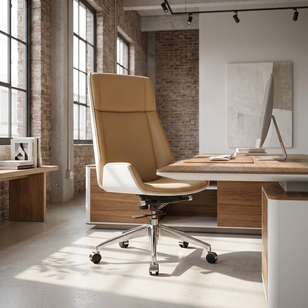 Cartagena Premium-Bürostuhl aus zweifarbigem Leder