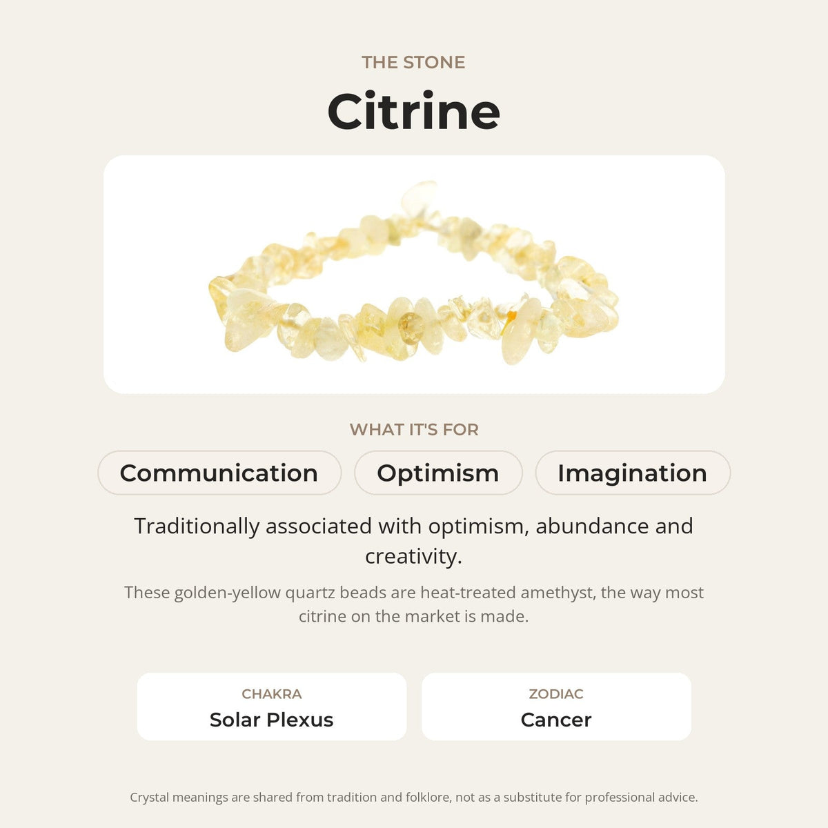 Citrine Chip Bracelet (Enhanced)