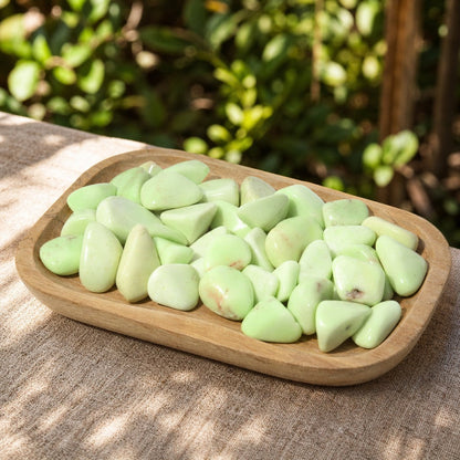 Citron Chrysoprase Tumbled Stones