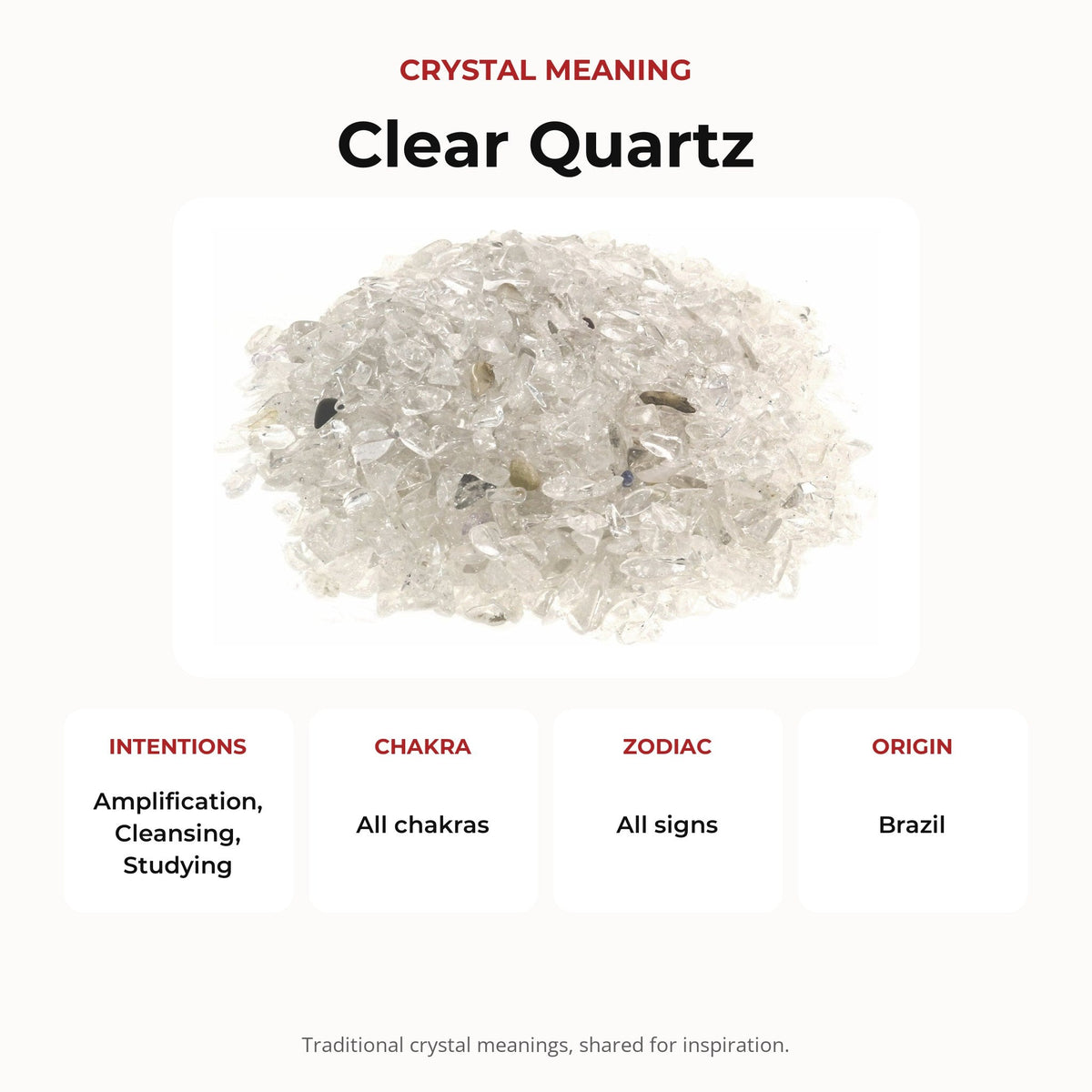 Clear Quartz A Tumbled Stones - Assorted Tiny