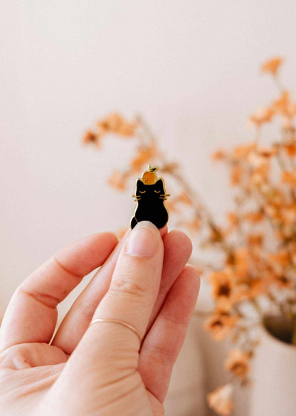 Clementine Katze Emaille-Pin