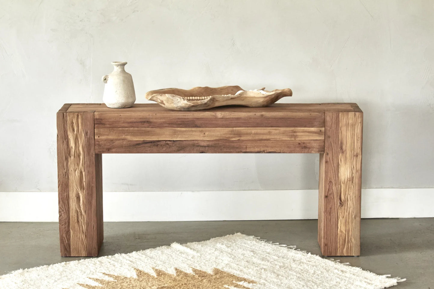 Console Auguste en teck super rustique