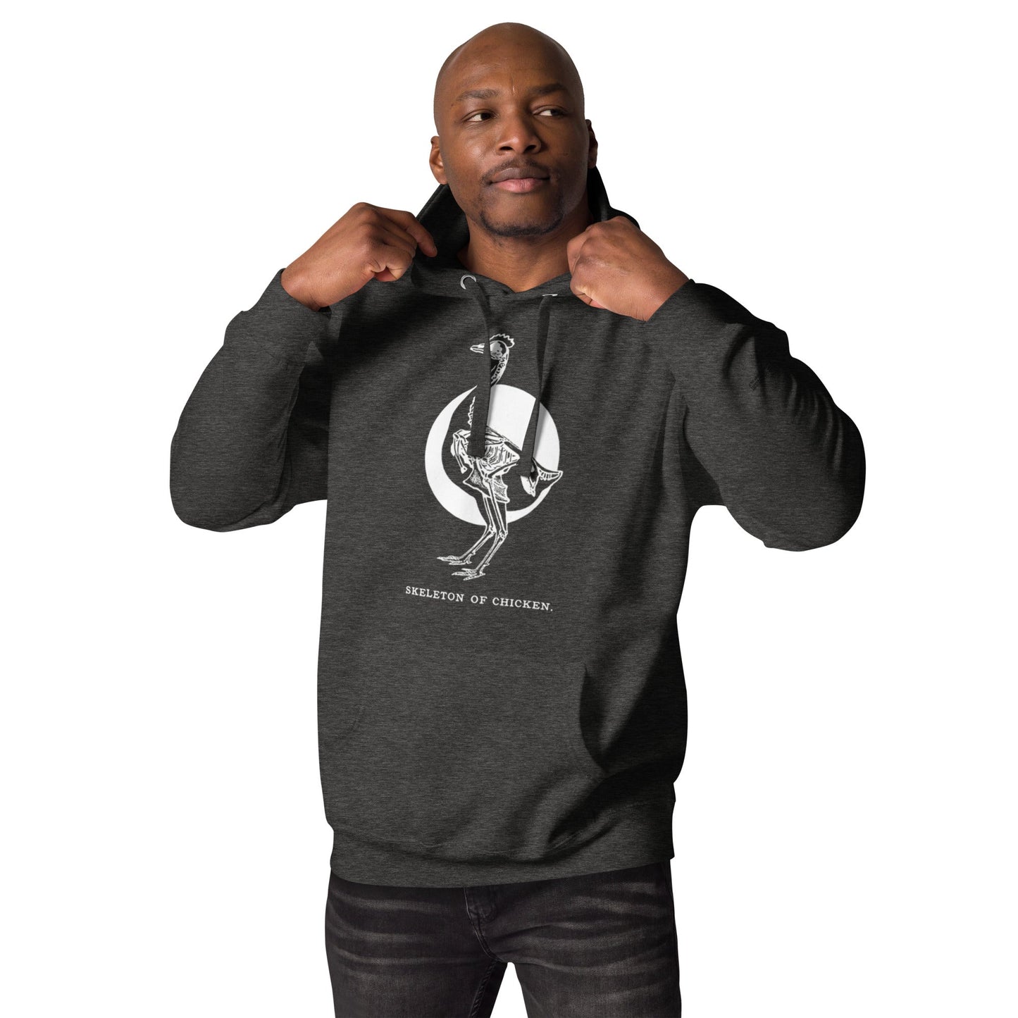 Retro Chicken Skeleton Unisex Premium Bunny Hug (Hoodie)