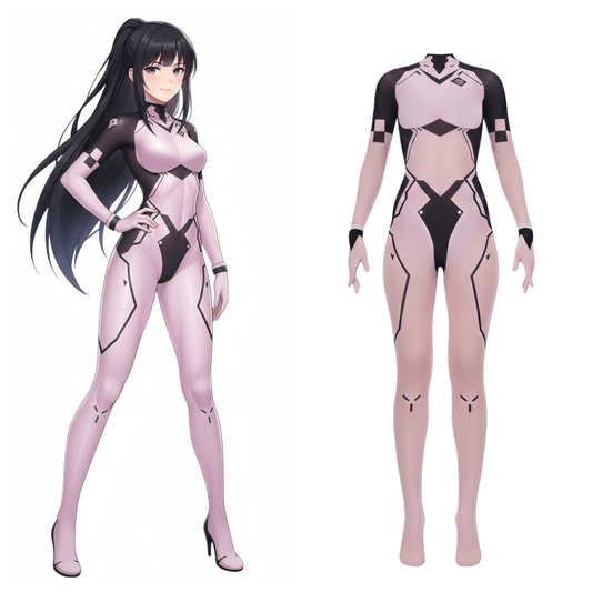 Cyber-Elegance 10D Ultra-Sheer Bodystocking | Anime-Inspired Sci-Fi Silhouette