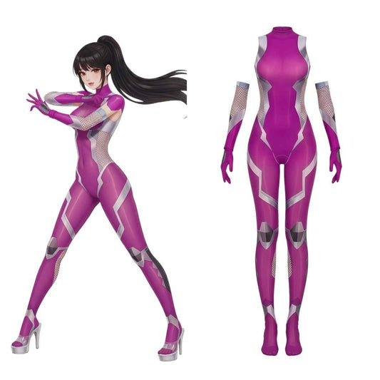 Cyber-Fantasy 10D Ultra-Sheer Bodystocking – Anime Inspired Digital Print