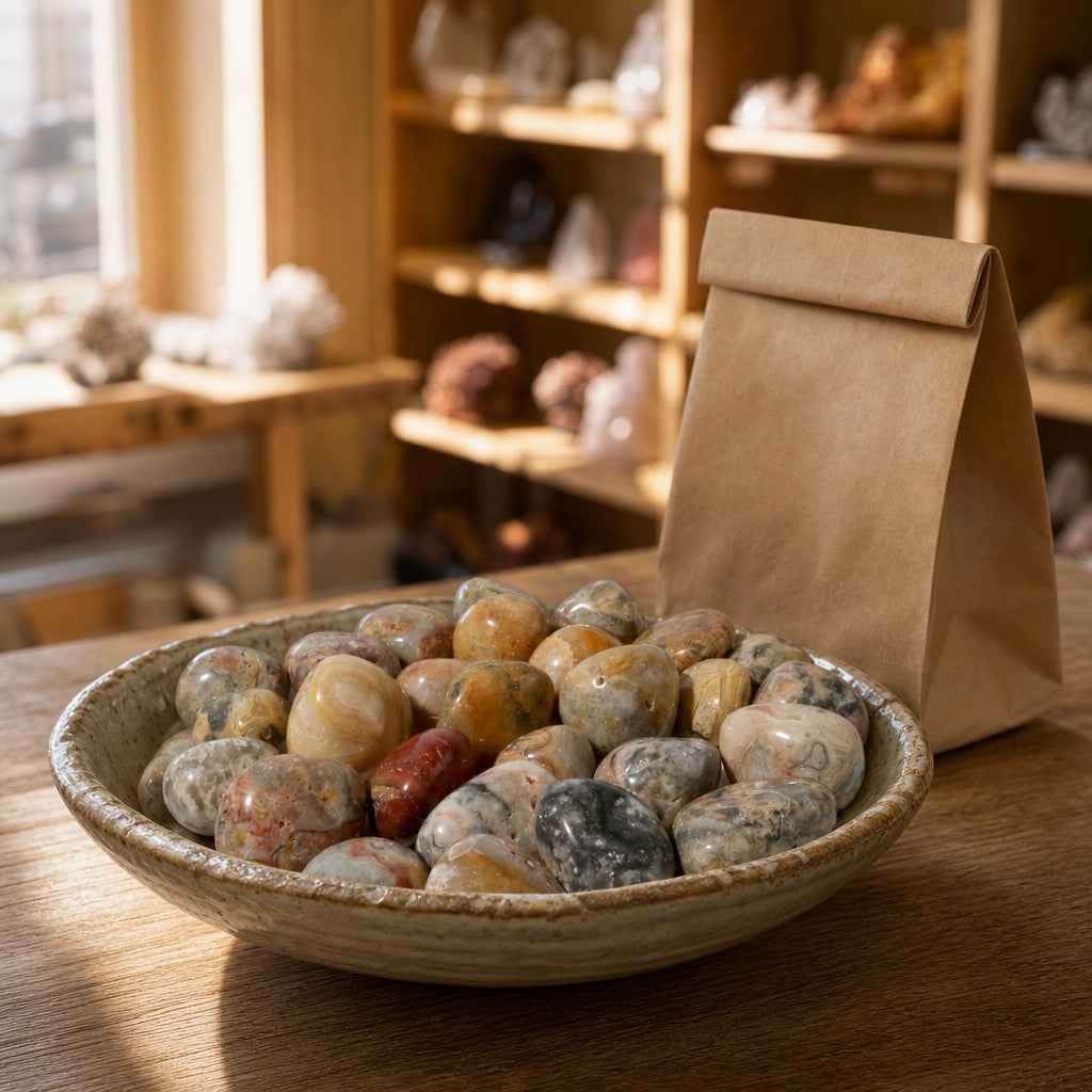 Crazy Lace Agate Tumbled Stone