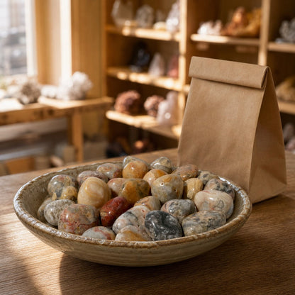 Crazy Lace Agate Tumbled Stone