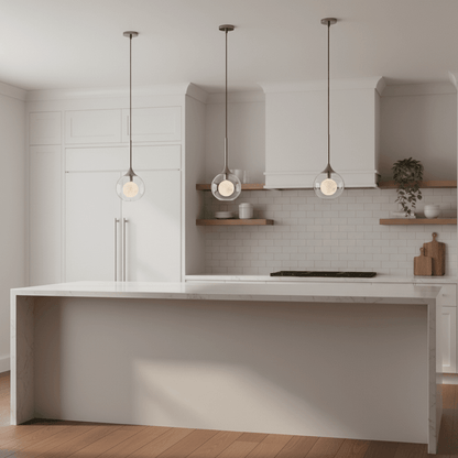 Crystal Orb Adjustable Pendant Lamp