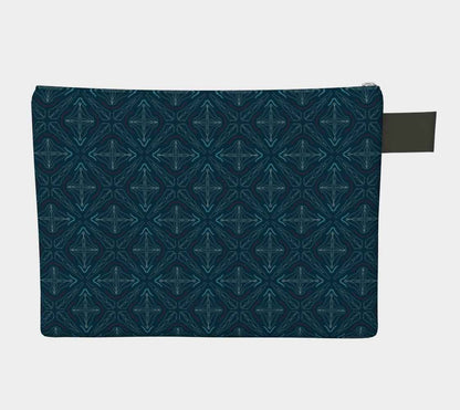 Zippered Cotton Canvas Carry All | Midnight