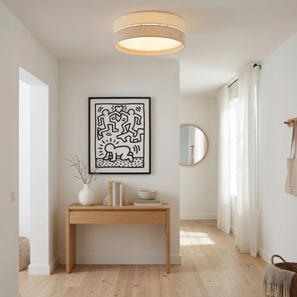 ECO Scandinavian Flush Mount Ceiling Light for Hallway, Kitchen & Bedroom