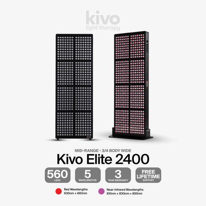 Kivo Elite 2400: Premium Extra Large Red Light Therapy Panel
