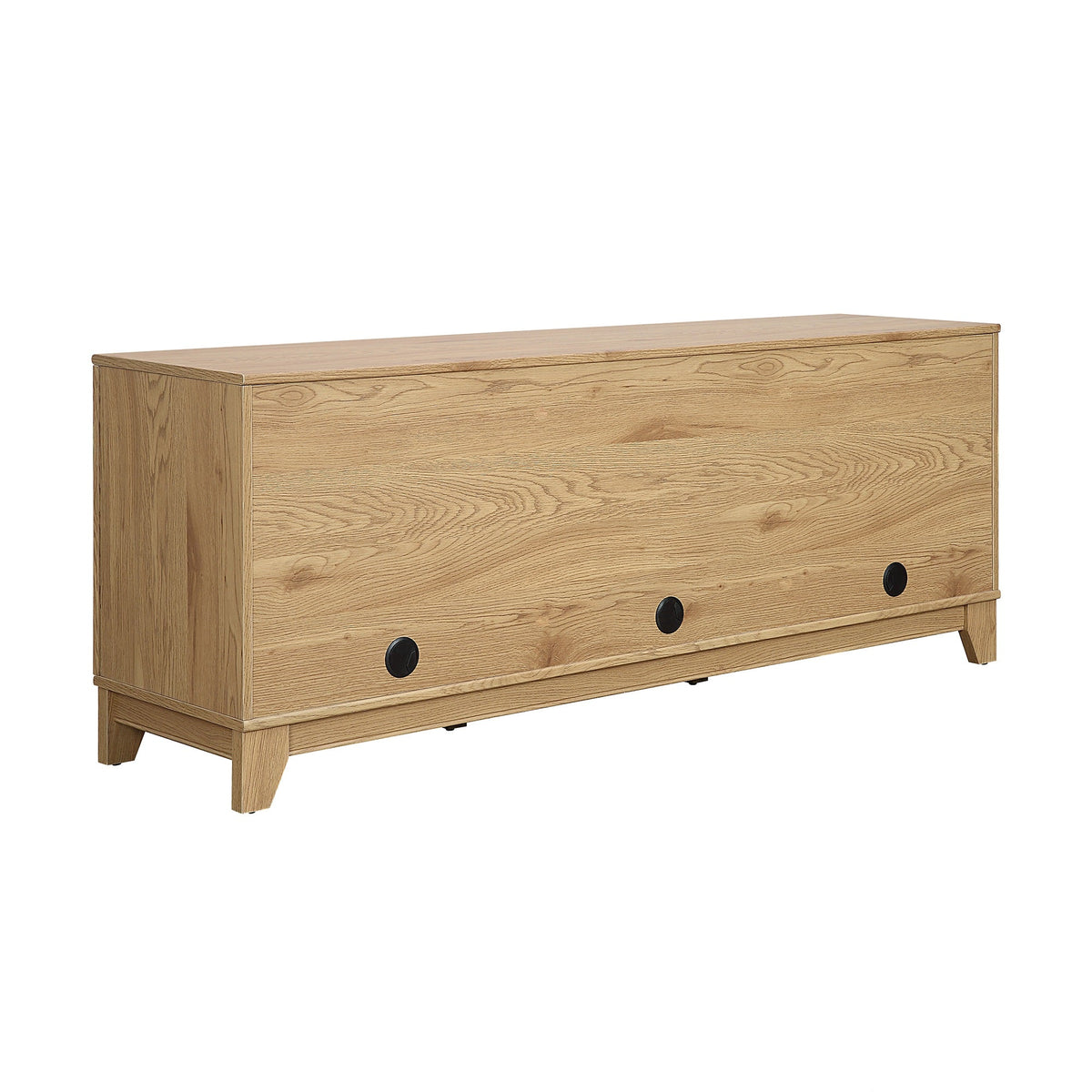 Drift 63" Faux Cane Storage TV Stand - Multiple Color Options