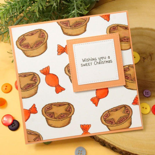 For the Love of Stamps - Hap-pie Christmas