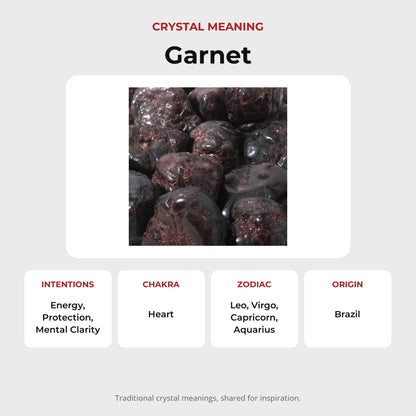 Garnet A Tumbled Stone - Free Form - 1lb