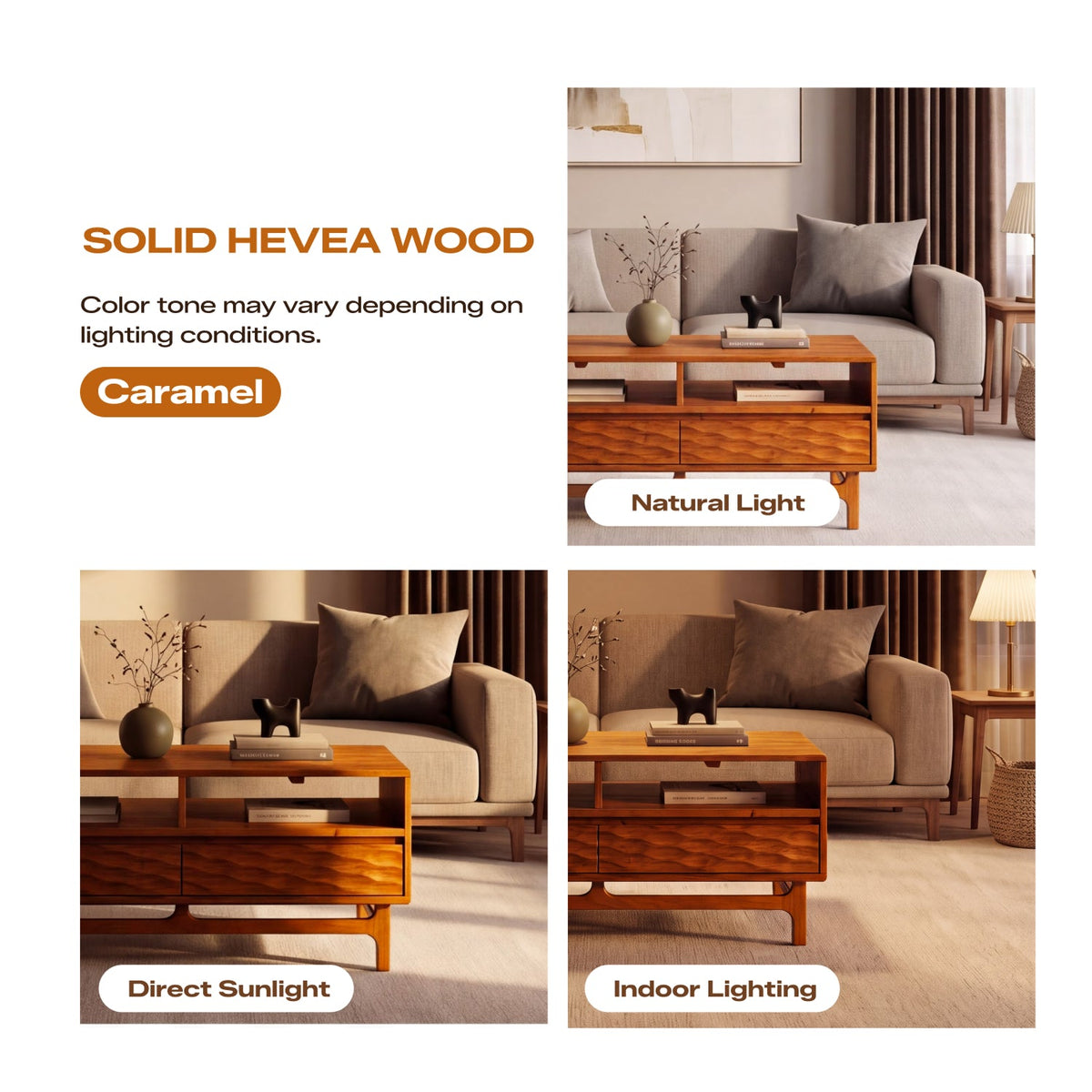 Elara Wooden Coffee Table