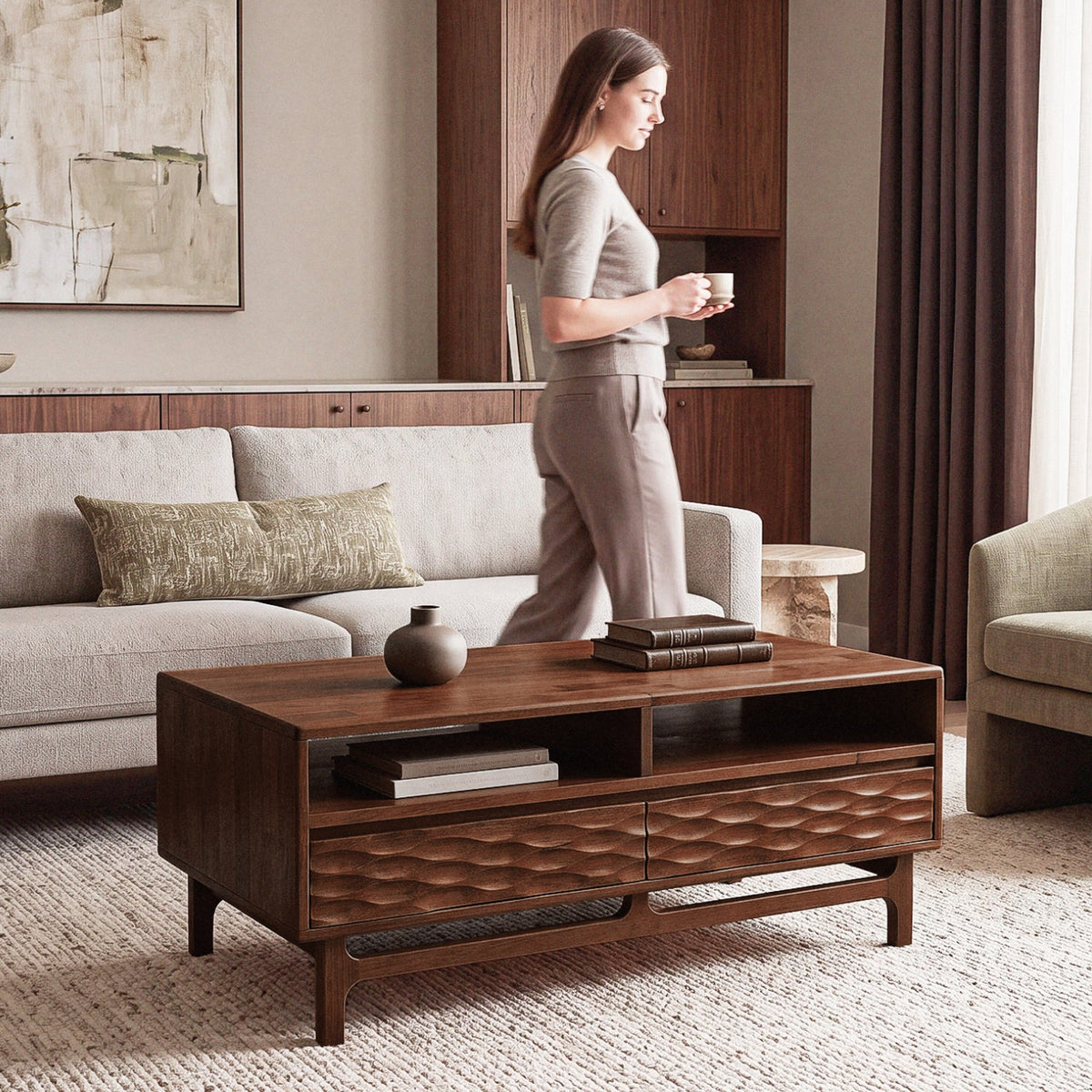 Elara Wooden Coffee Table