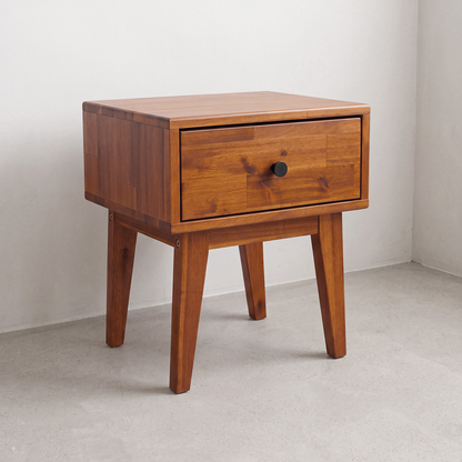Sofia 1-Drawer Solid Wood Nightstand