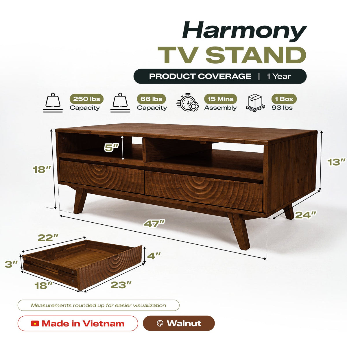 Harmony Wooden Coffee Table