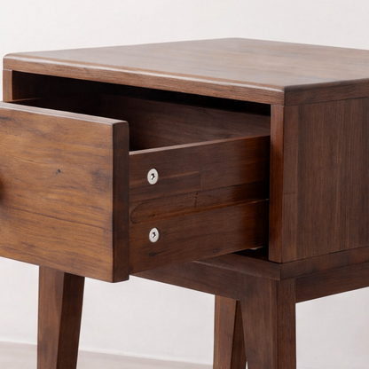 Sofia 1-Drawer Solid Wood Nightstand
