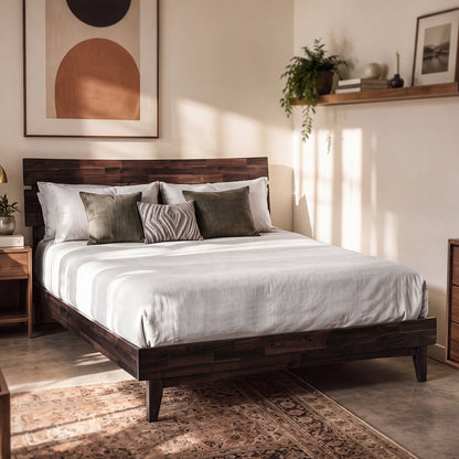 Aurora Solid Wood Bed Frame