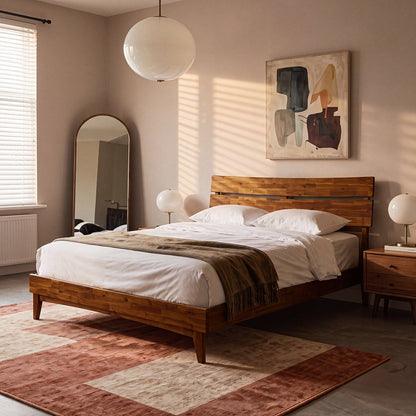Aurora Solid Wood Bed Frame