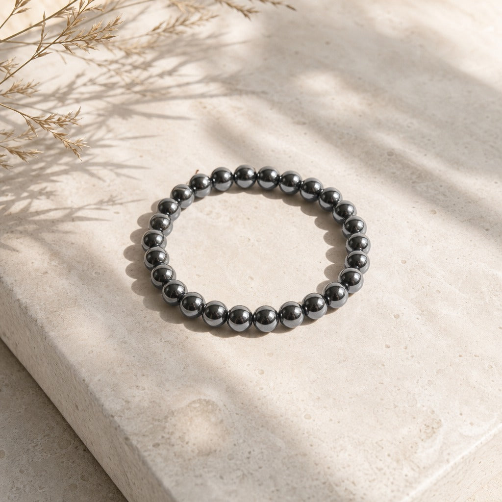 Hematite Bead Bracelet
