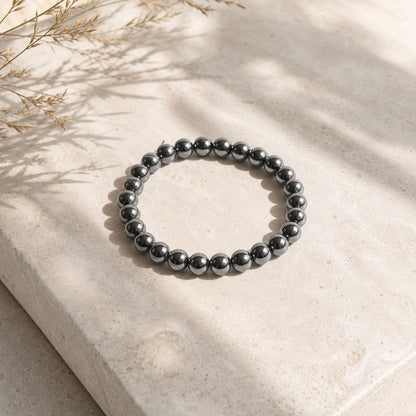 Hematite Bead Bracelet
