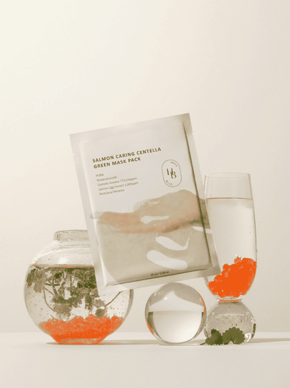 HEVEBLUE Salmon Caring Centella Green Mask 25ml - 1 PC