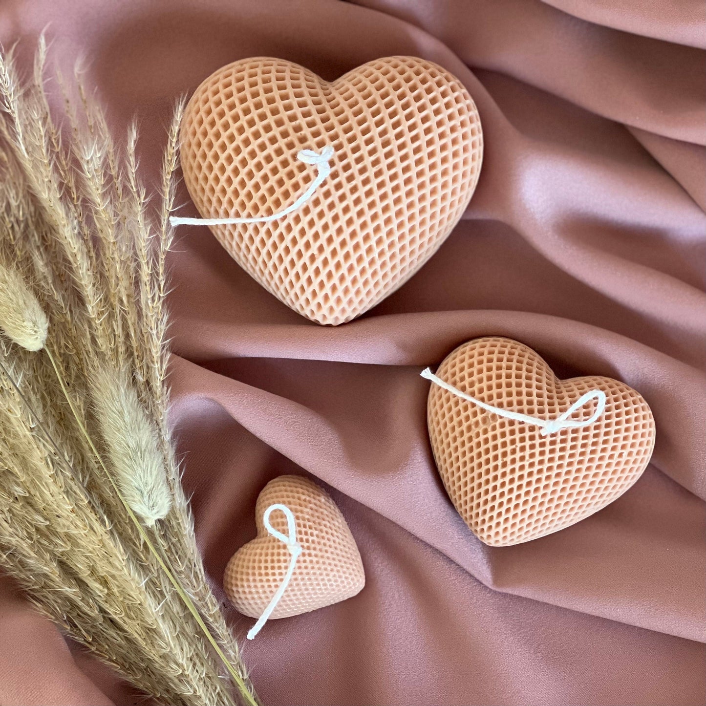 Braided Hearts Sojawachs Kerze: Romantische Heimdekoration