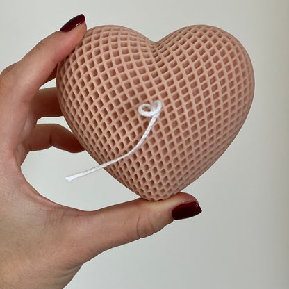 Braided Hearts Sojawachs Kerze: Romantische Heimdekoration